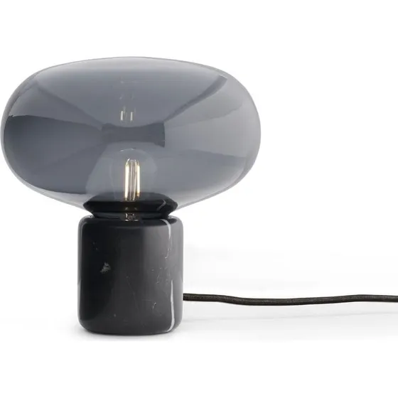 New Works Karl-Johan Bordlampe - Røget Glas & Black Marquina