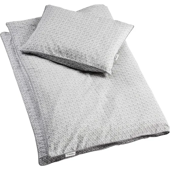 Filibabba Baby sengetøj GOTS (70x80 cm) - Ocean Grey