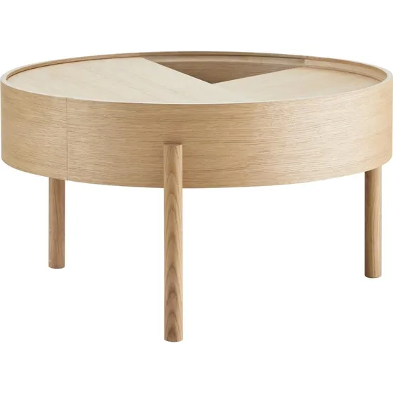 Woud Arc Sofabord i Olieret Eg Ø66 cm