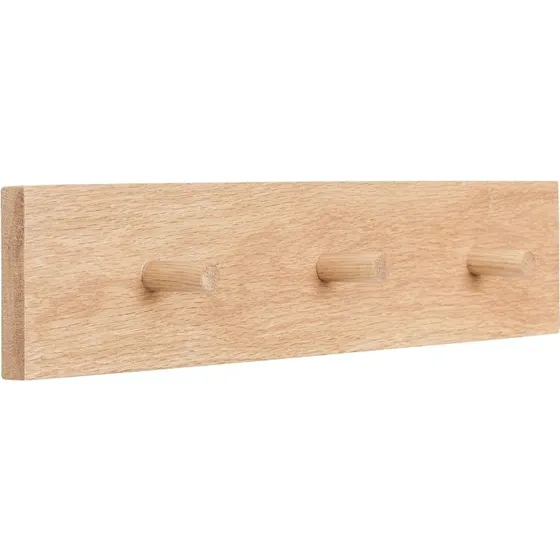 Hübsch Folk Knagerække i Eg - Minimalistisk design 60x10 cm