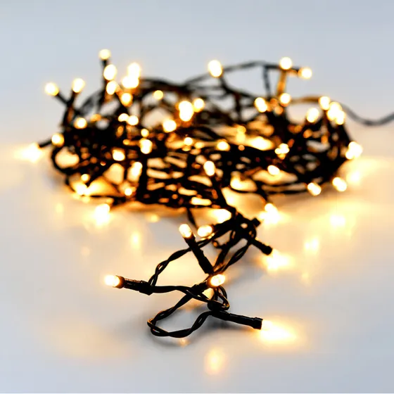 LED lyskæde 18 m 240 LED varm hvid, 8 funktioner