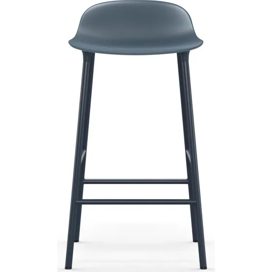 Normann Copenhagen Form Barstol Blå/Stål H65 cm