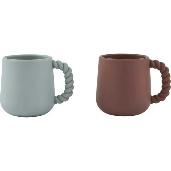 OYOY Mini Mellow børnekrus 2-pak, choko