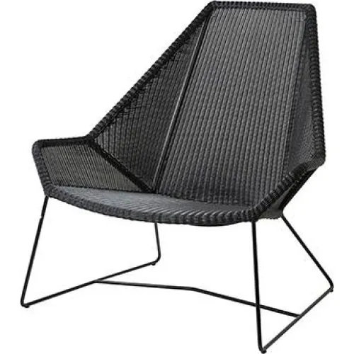 Cane-Line Breeze Highback havestol - Sort