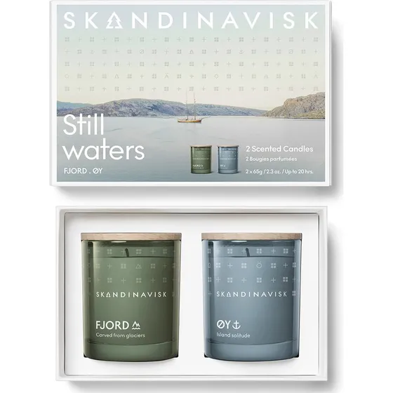 SKANDINAVISK Still Waters Scented Candle Gaveæske 2 x 65 g
