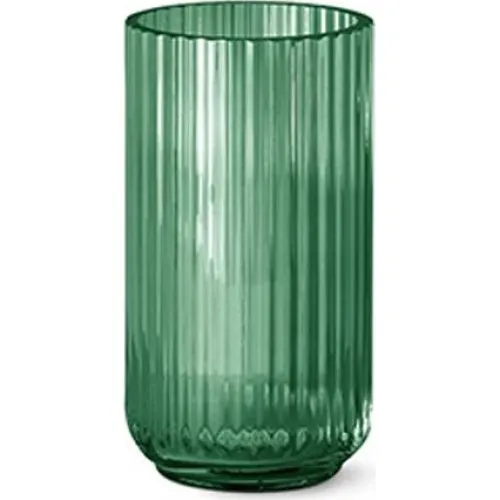 Lyngby Vase i grøn glas - 20 cm