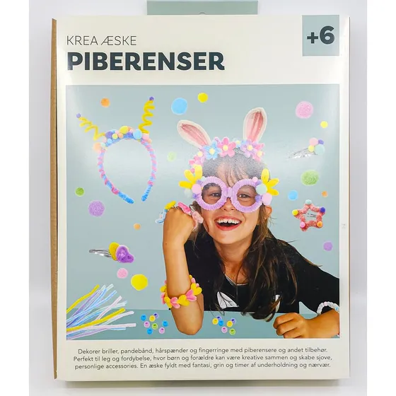 Piberenser Krea hårpynt og smykker ass.