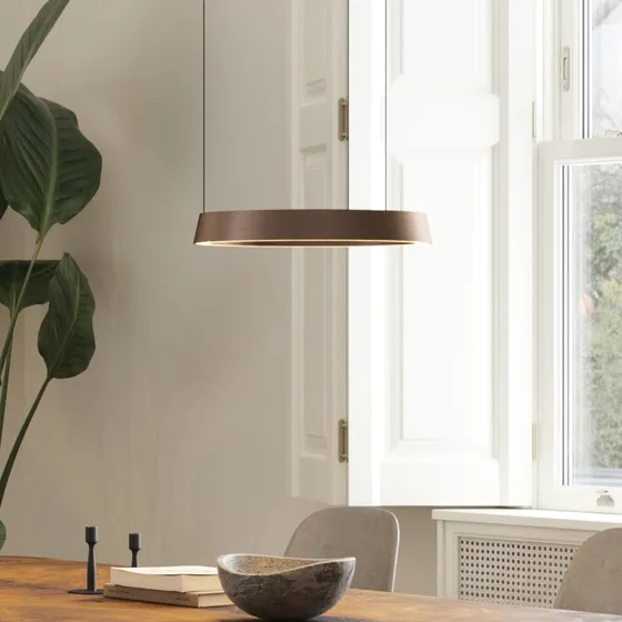 Light-Point Edge Round LED-hængelampe, Rosaguld, Ø40cm