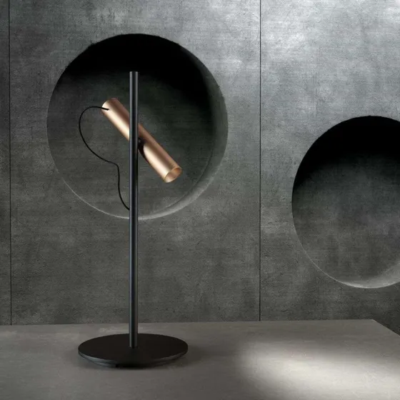 LIGHT-POINT Spirit T1 Bordlampe - Rose Guld/Sort