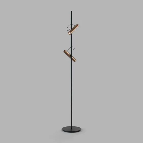 Light-Point Spirit F1 Gulvlampe - Rose Guld/Sort