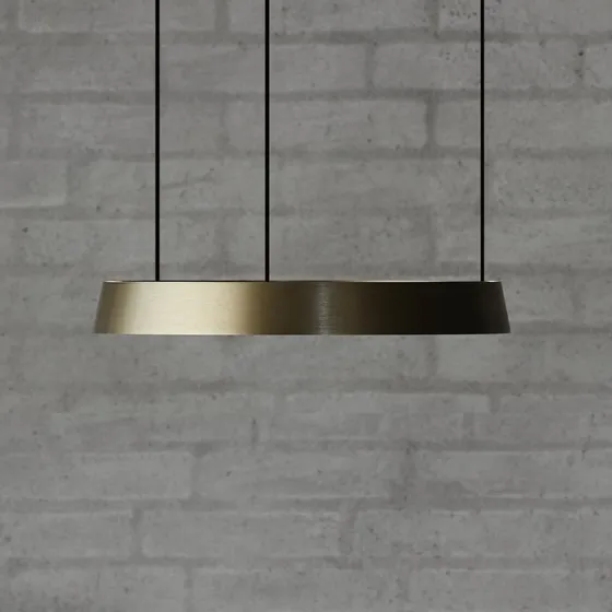 Light-Point Edge Round LED-hængelampe i messing, Ø40 cm