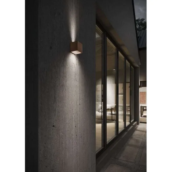LIGHT-POINT Cube LED Væglampe Rust 3000K Up/Down