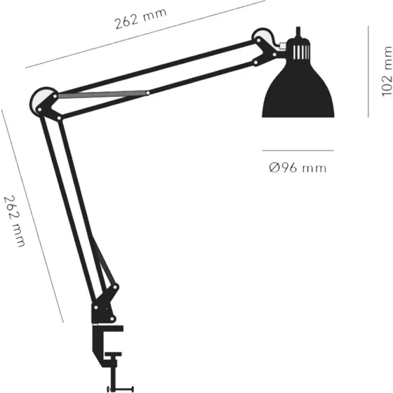 Nordic Living Archi T1 Junior Bordlampe - Maple Red