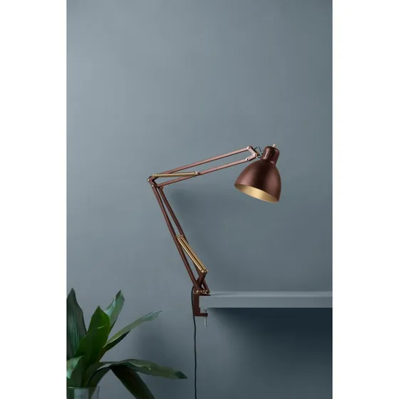 Nordic Living Archi T2 Bordlampe Sort/Guld