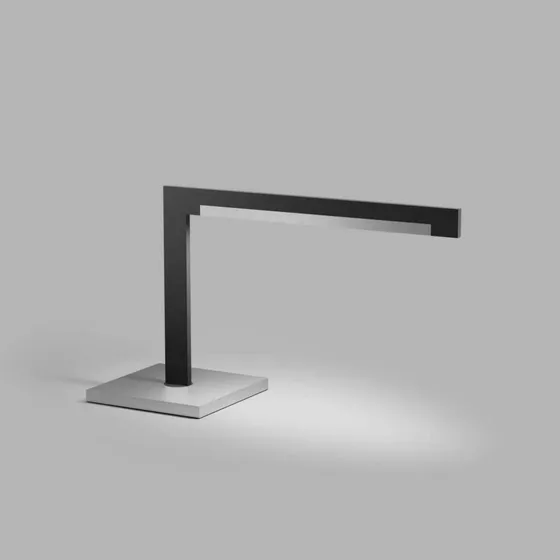 Light-Point Inlay T2 Linear bordlampe - Sort/Sølv