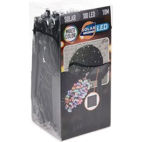 Henriette solcelle lyskæde multifarvet 100 LED