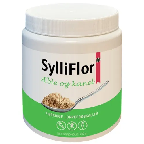 SylliFlor æble og kanel loppefrøskaller 200g
