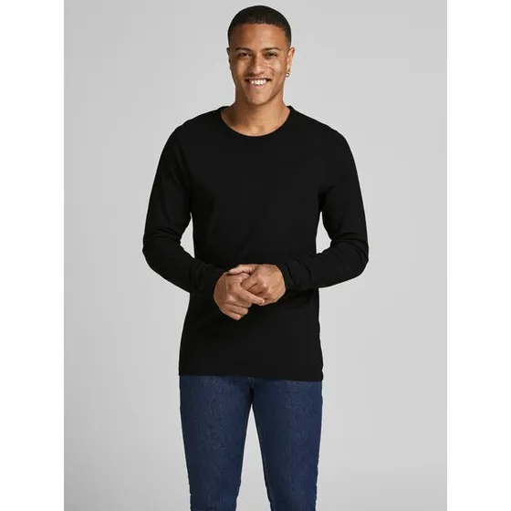 Jack & Jones Jjebasic O-Neck Langærmet T-shirt - Sort