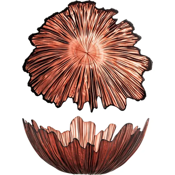 Bloomingville Aila Skål - Rød Glas - Ø31 cm