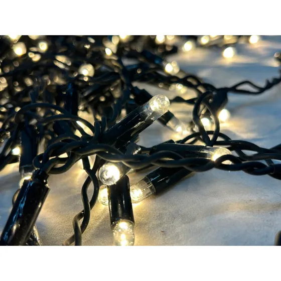 Veli Line udendørs lyskæde 200 varmhvide pærer, 20 m
