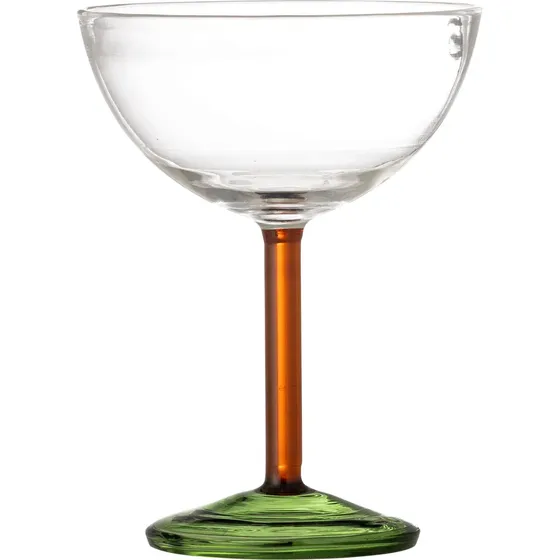 Bloomingville Martine Cocktailglas 23 cl - Orange og Grøn