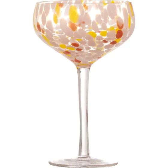 Bloomingville Lilya Cocktailglas, Rosa, Glas, Ø12 x H18 cm