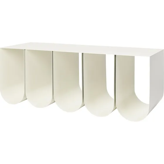 Kristina Dam Studio Curved bænk i beige