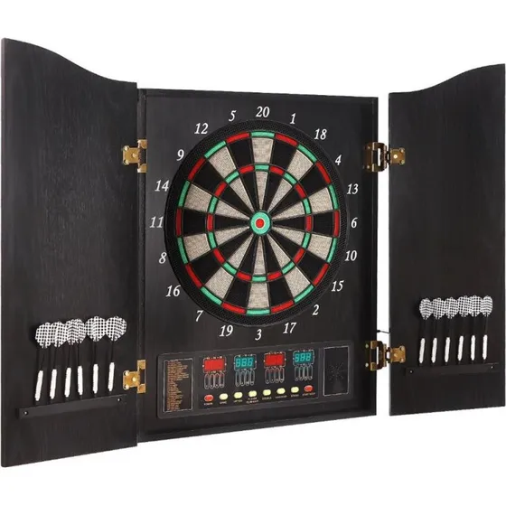 Stanlord Elektronisk Dartskab med LCD-display og skab