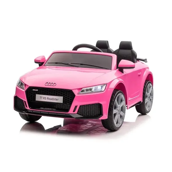 Audi TT RS Roadster 12V Elbil til børn - Pink m. fjernbetjening
