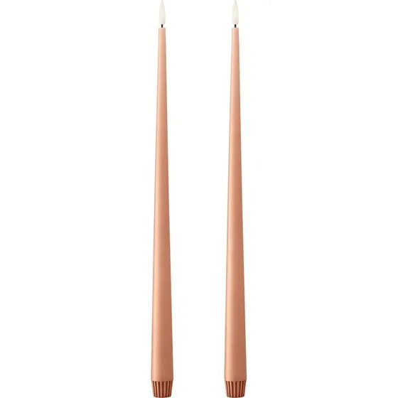 Ester & Erik LED kronelys, 40 cm, Rosa, 2-pak