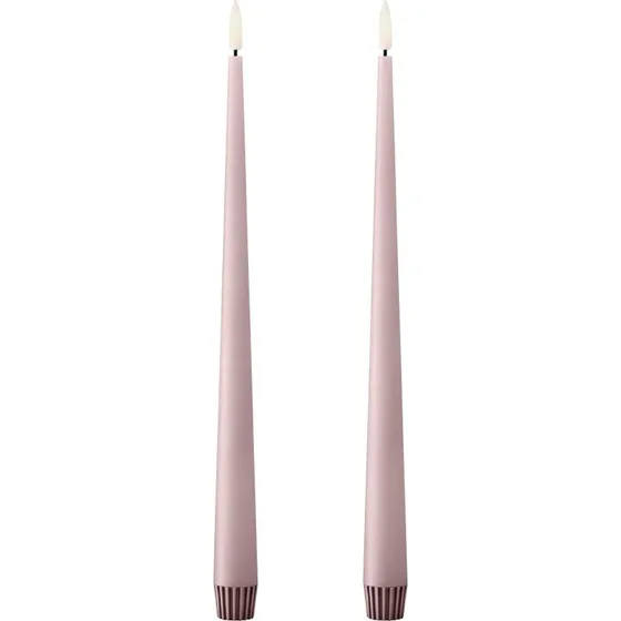 Ester & Erik LED kronelys, 30 cm, Soft Rose, 2-pak