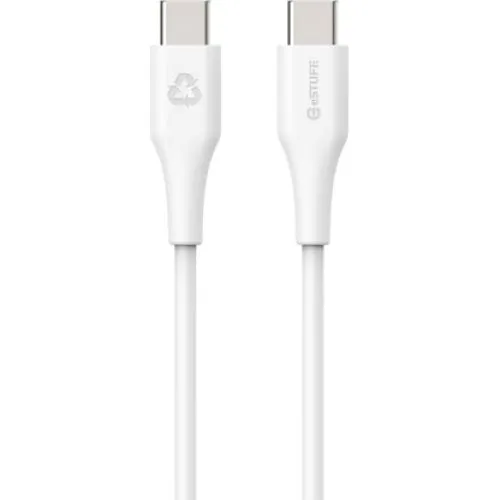 eSTUFF INFINITE USB-C til Lightning kabel, 2m, Hvid, MFi