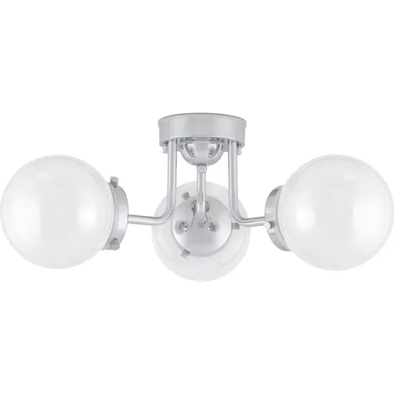 Globen Lighting Alley 3 Loftlampe - Krom/Hvid - Ø 50 cm