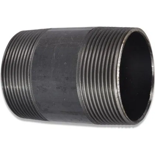 Nippelrør Sort 2x200 mm