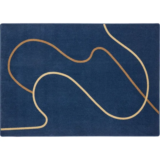 Flow Gulvtæppe 165x235 cm Blå - Design af Rakel Riis Villesen