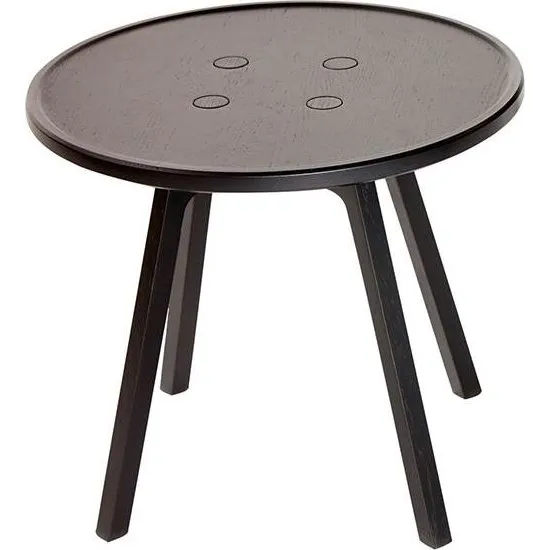 Andersen Furniture C2 Sofabord - Massiv sort eg - Ø50 cm