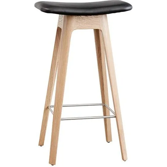 Andersen HC1 Barstol 67 cm - Sort eg og læder