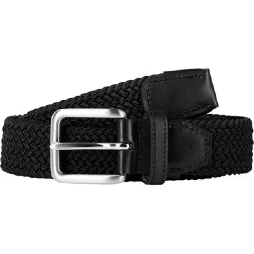Jack & Jones JACSPRING vævet bælte i sort - 80 cm