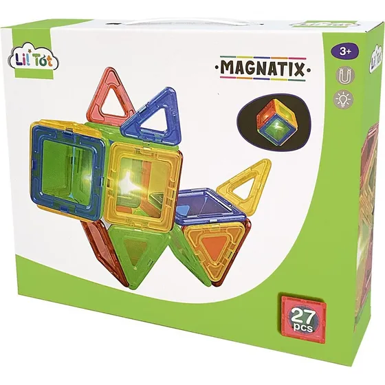 Lil' Tot Magnatix med lys - 27 dele