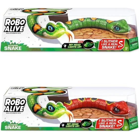 Zuru Robo Alive Slithering Snake - Grøn robotslange (36 cm)