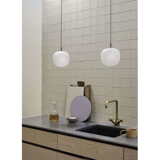 Muuto Rime Pendel Ø18 Deep Red - Glas