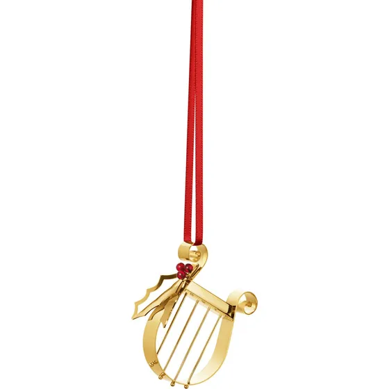 Georg Jensen Classic Christmas 2026 Harpa julepynt, guld