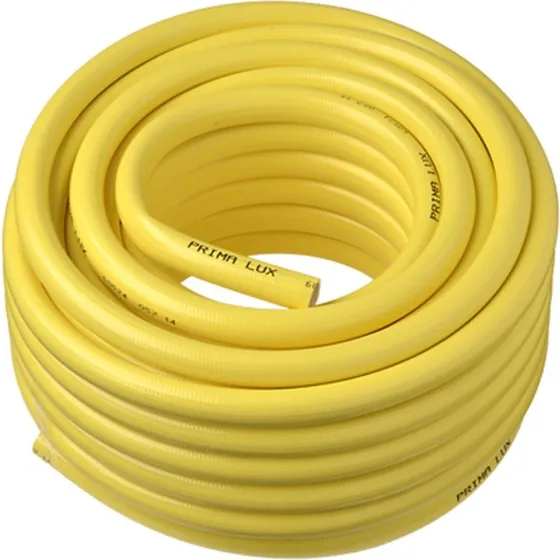 Prima Lux 3/4" Vandslange, 50m - Gul/Sort