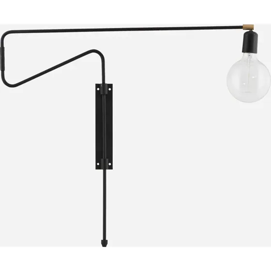 House Doctor Swing væglampe 70 cm - Sort