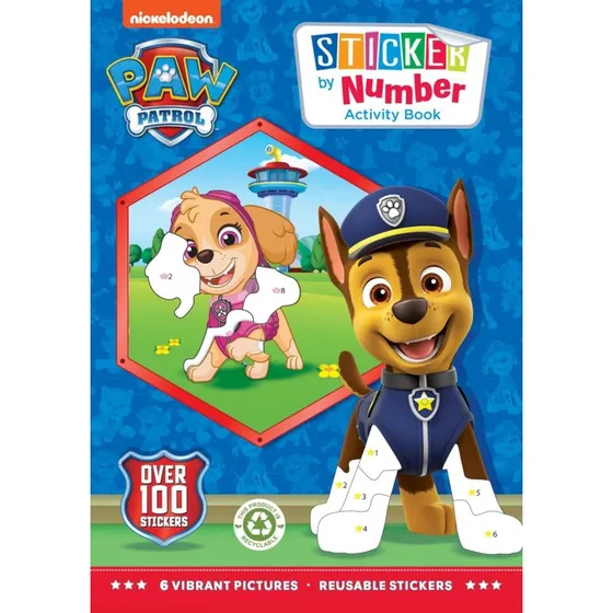PAW Patrol Sticker-by-Number: Alligator aktivitetsbog