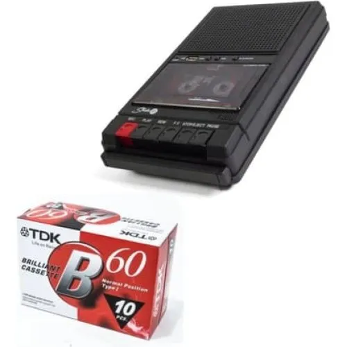 Studio 57 Kassettebåndoptager Bundle (Sort)