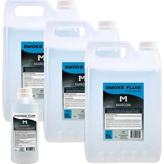 Marconi Røgvæske Heavy Density 3 x 5L + 250ml Rensevæske