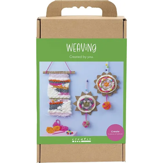 Creativ Company DIY Kit Vævning - Vægophæng, Assorterede Farver