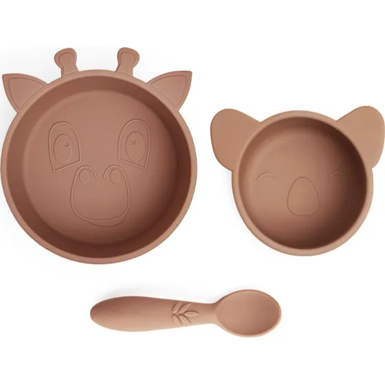 Nuuroo Eddy Silikone Spisesæt 3-pak - Chocolate Malt