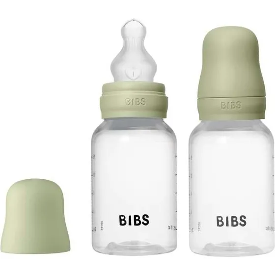 BIBS Sutteflaskesæt 2-pak 150ml Sage - Slow Flow